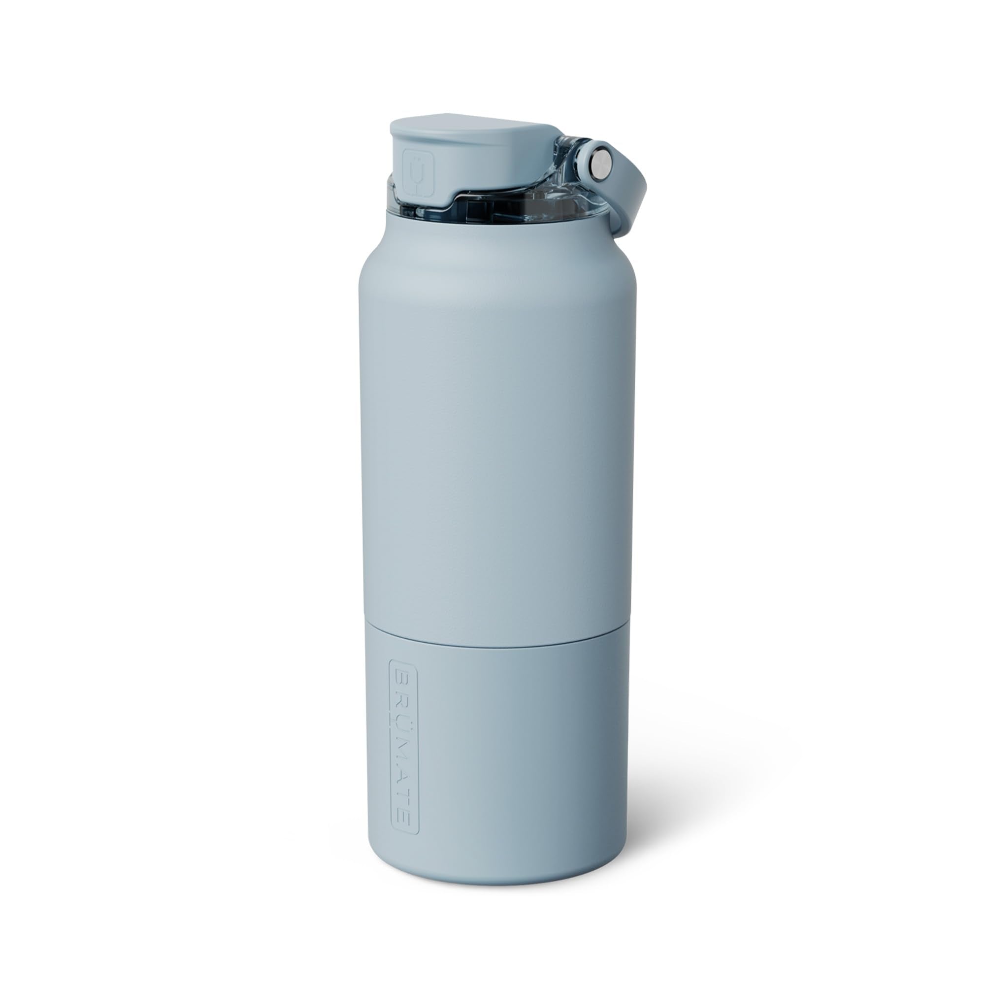 BrüMate Rise 25oz Water Bottle With 100% Leakproof Covered Silicone Straw | Insulated Stainless Steel Water Bottle | Cup-Holder Friendly | Fast Flow | Soft Sip Silicone Spout | BPA-Free (Dune)